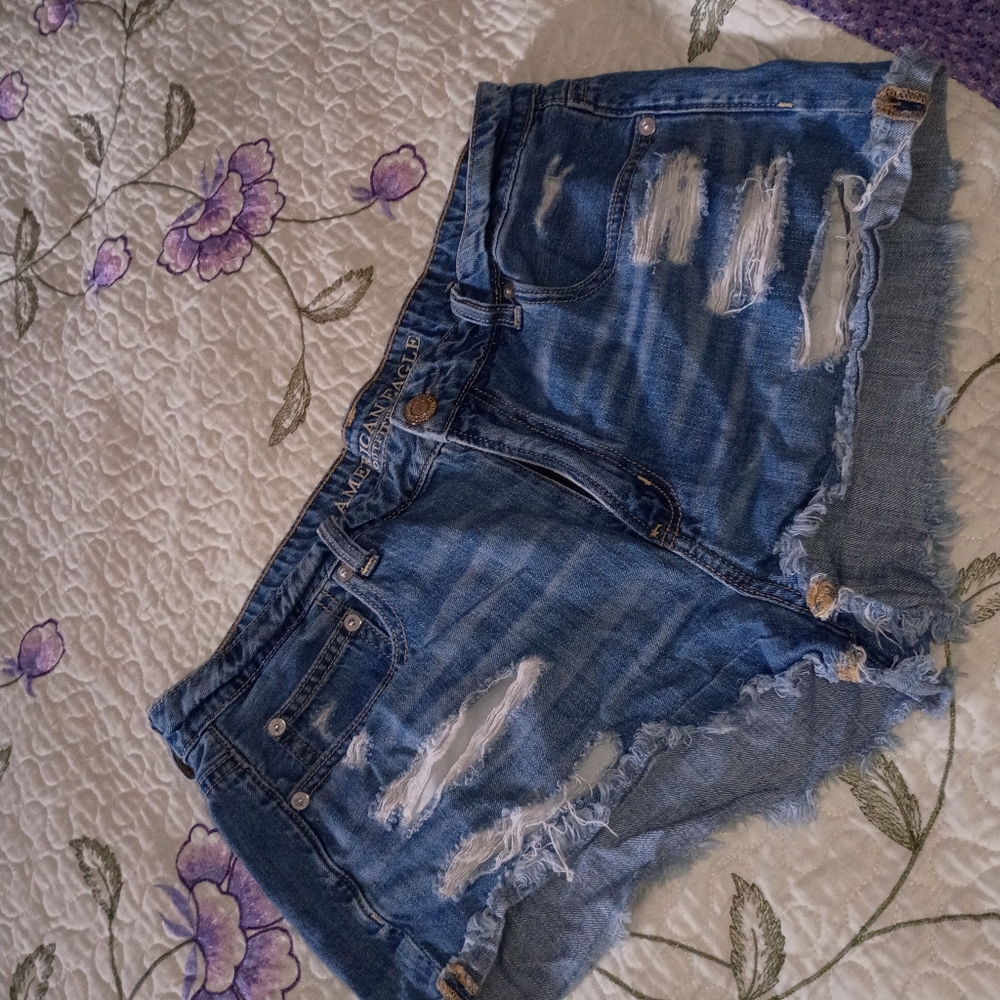 Vintage Y2K AE AEO American Eagle Outfitters Short Shorts Booty 12